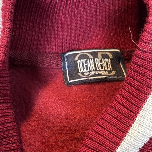 Burgundy and Gray Varsity Jacket - Picture 2 of 11